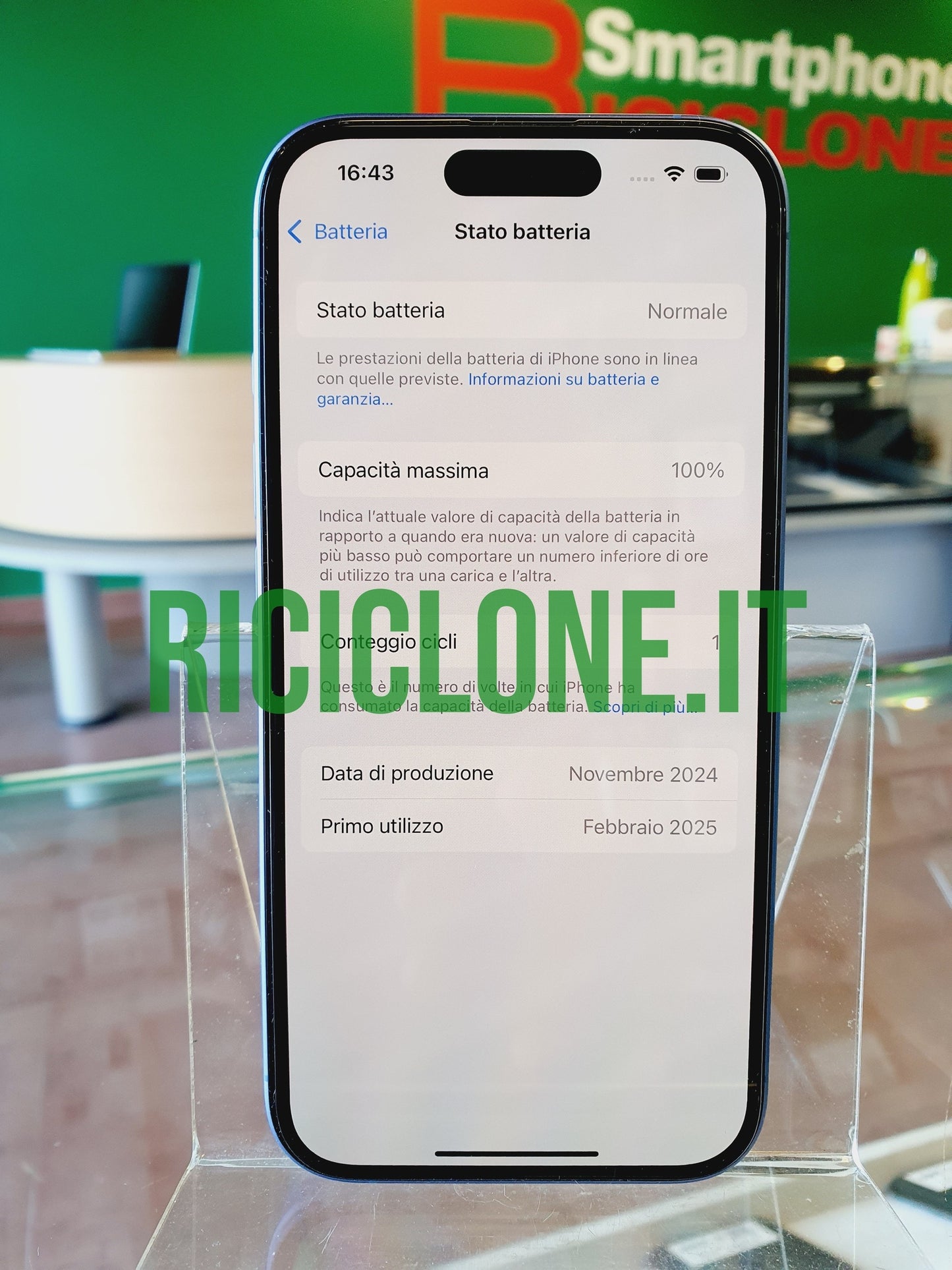 Apple iPhone 16 - 256gb - blu NUOVO