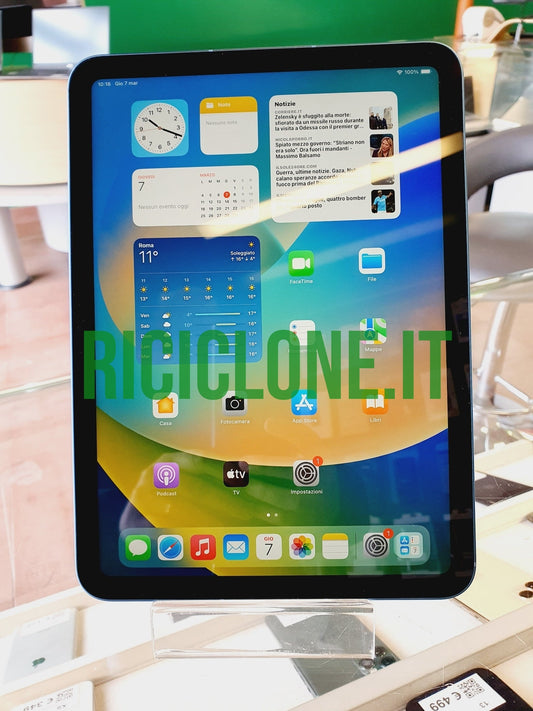 Apple iPad 10 generazione (2022) - 64gb - wifi+cell - blu
