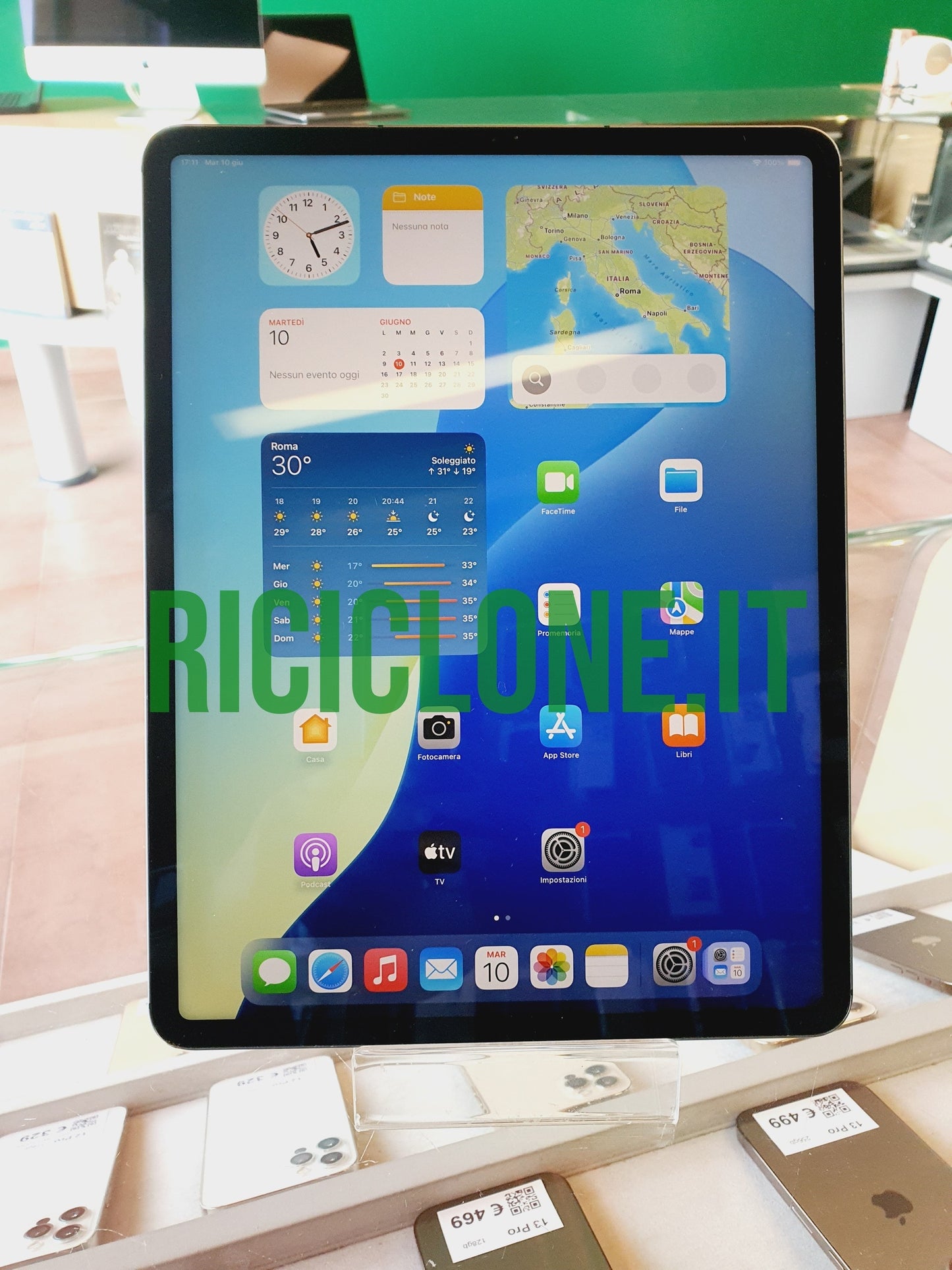 Apple iPad Pro 5a g. 2021 - 12,9" - 128gb - cellular - grigio