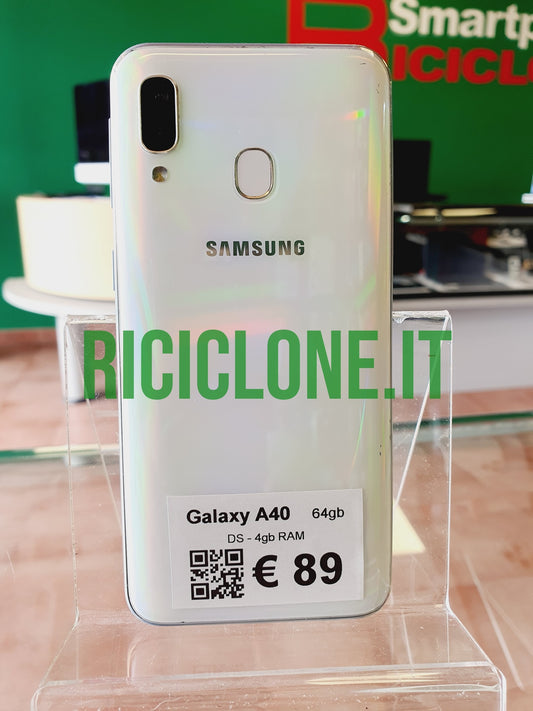 Samsung Galaxy A40 - 64gb - bianco