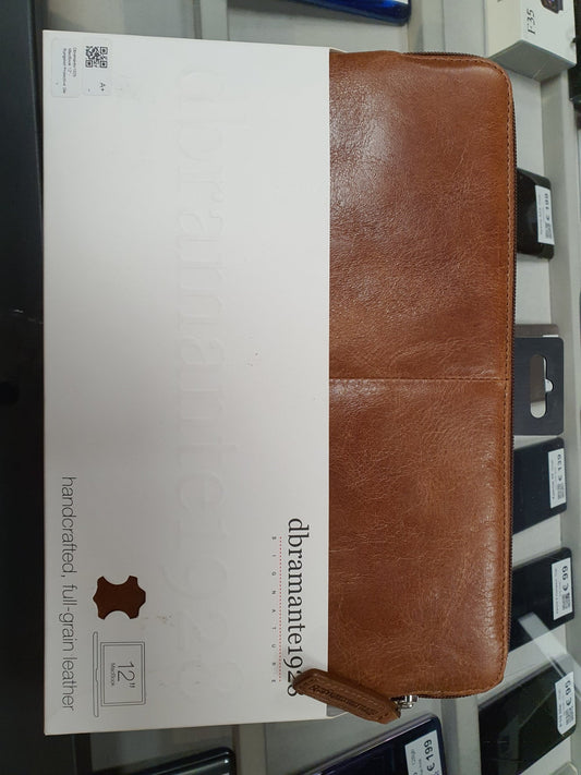 Custodia a tasca tablet da 11" in pelle marrone