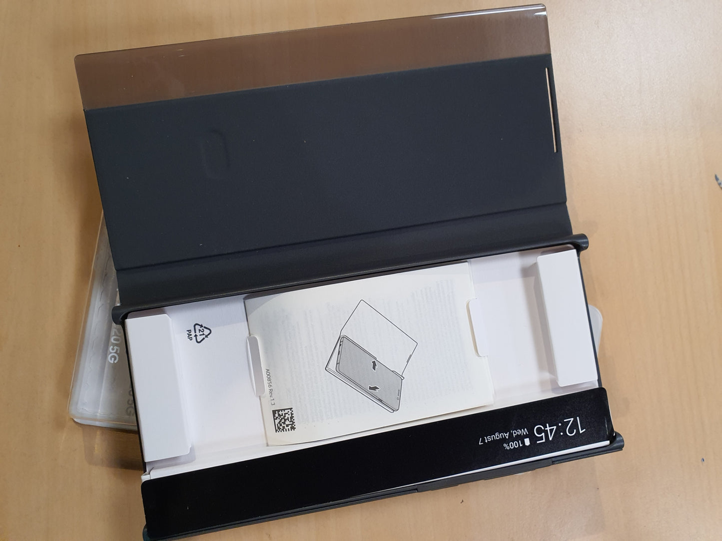 Cover Smart Clear View Samsung Galaxy Note 20 nero - Samsung