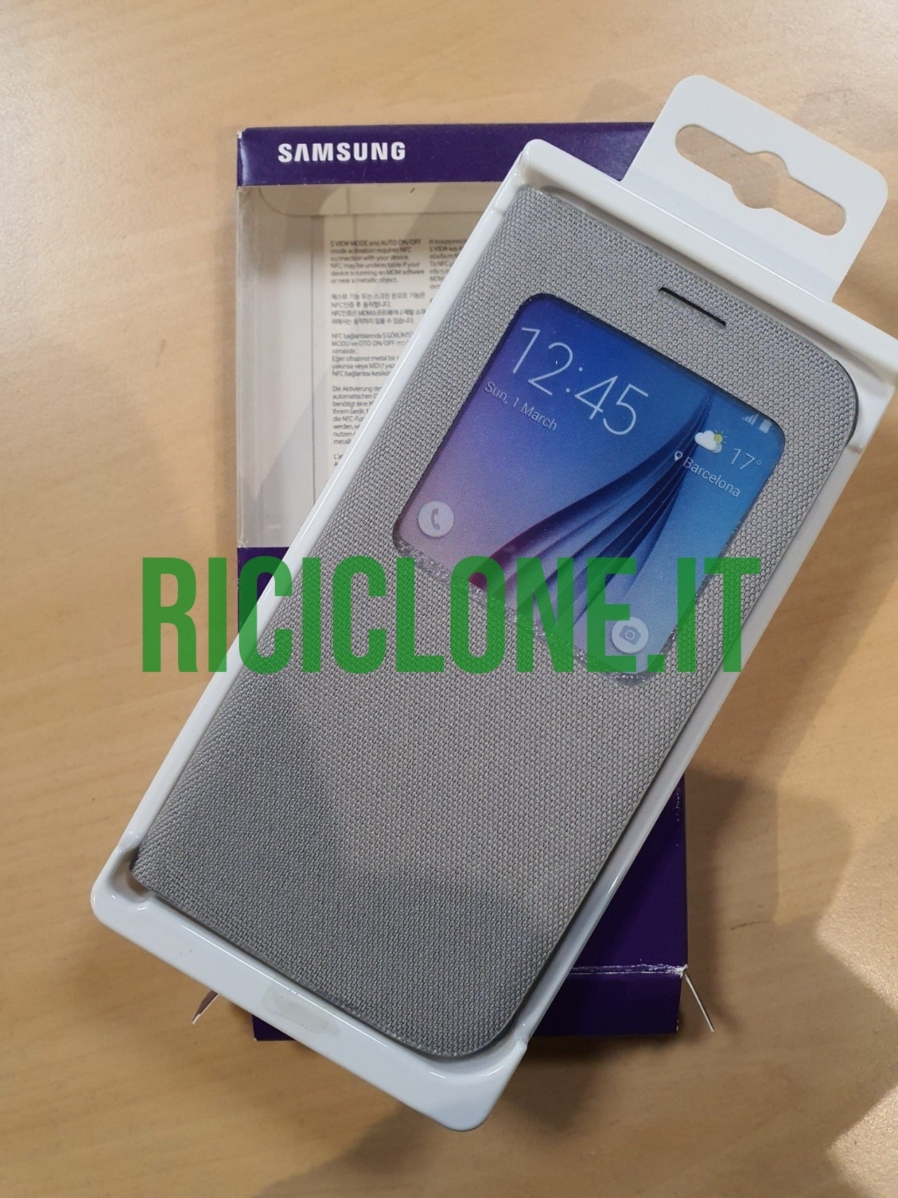Cover Samsung Galaxy S6 a libro argento - Samsung