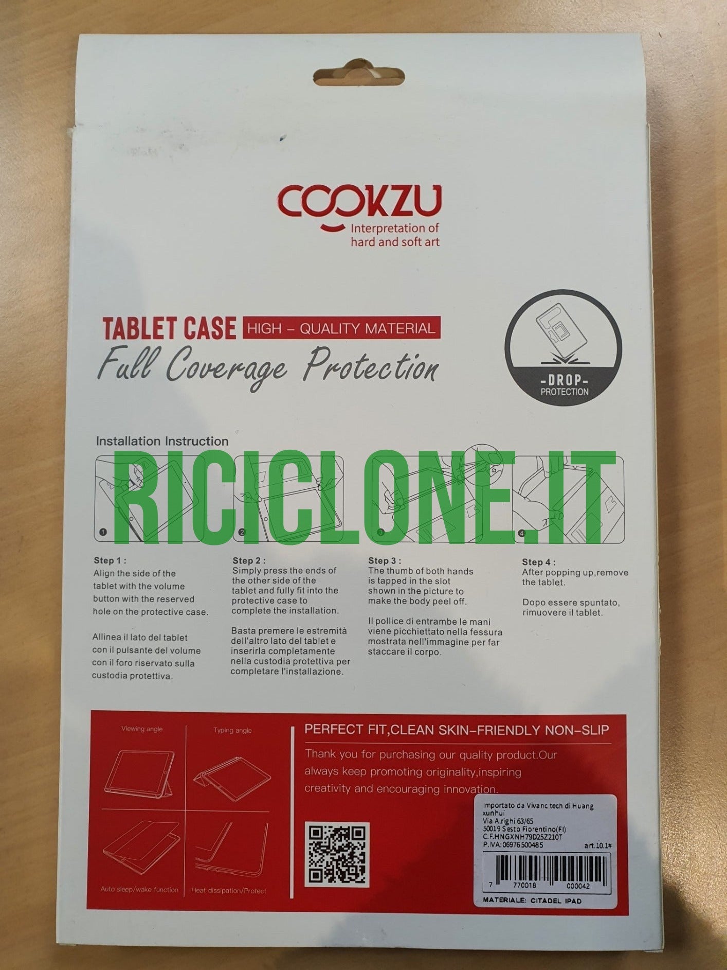 Custodia a libro iPad 10,1" in similpelle