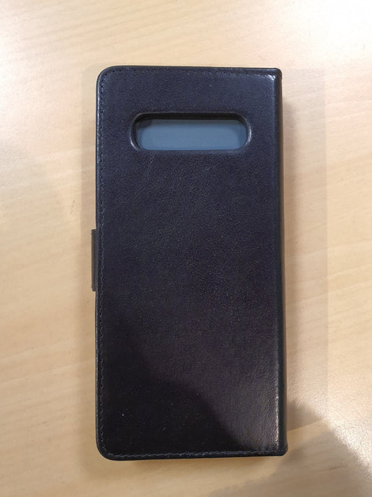 Cover Samsung Galaxy S10 Plus a libro pelle nero