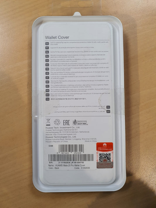 Cover Huawei Mate 20 Pro a libro nero - Huawei