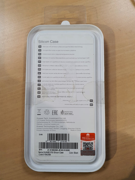Cover Huawei P20 in silicone nero - Huawei