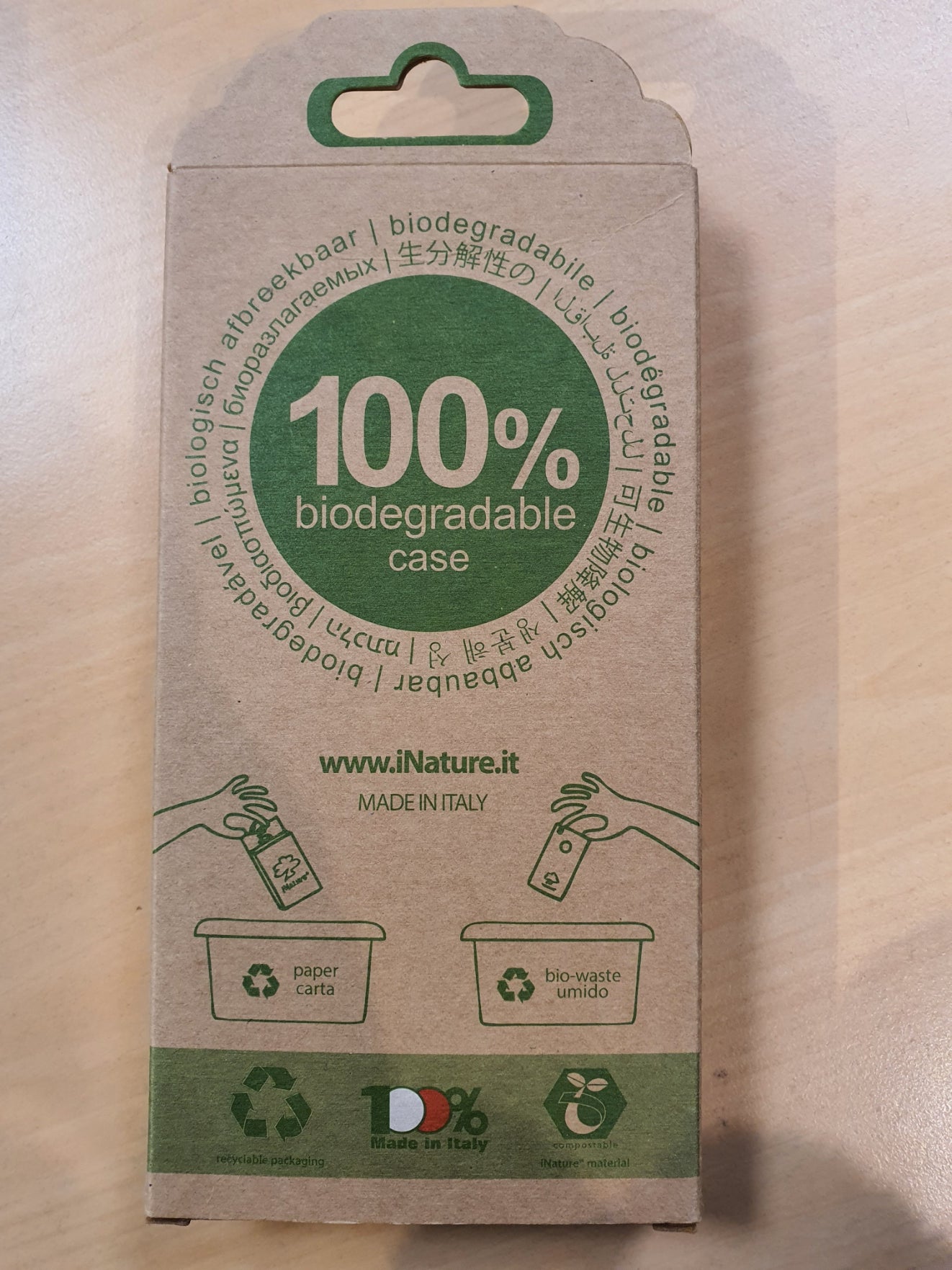 Cover Apple iPhone XS biodegradabile