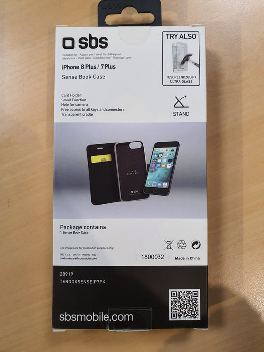 Cover Apple iPhone 8 Plus / 7 Plus a libro nera