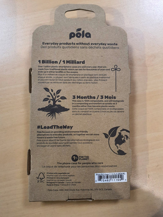 Cover Apple iPhone 8 Plus / 7 Plus / 6 Plus / 6S Plus compostabile