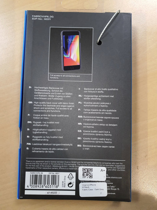 Cover Apple iPhone 8 / 7 / 6 / 6S in tessuto