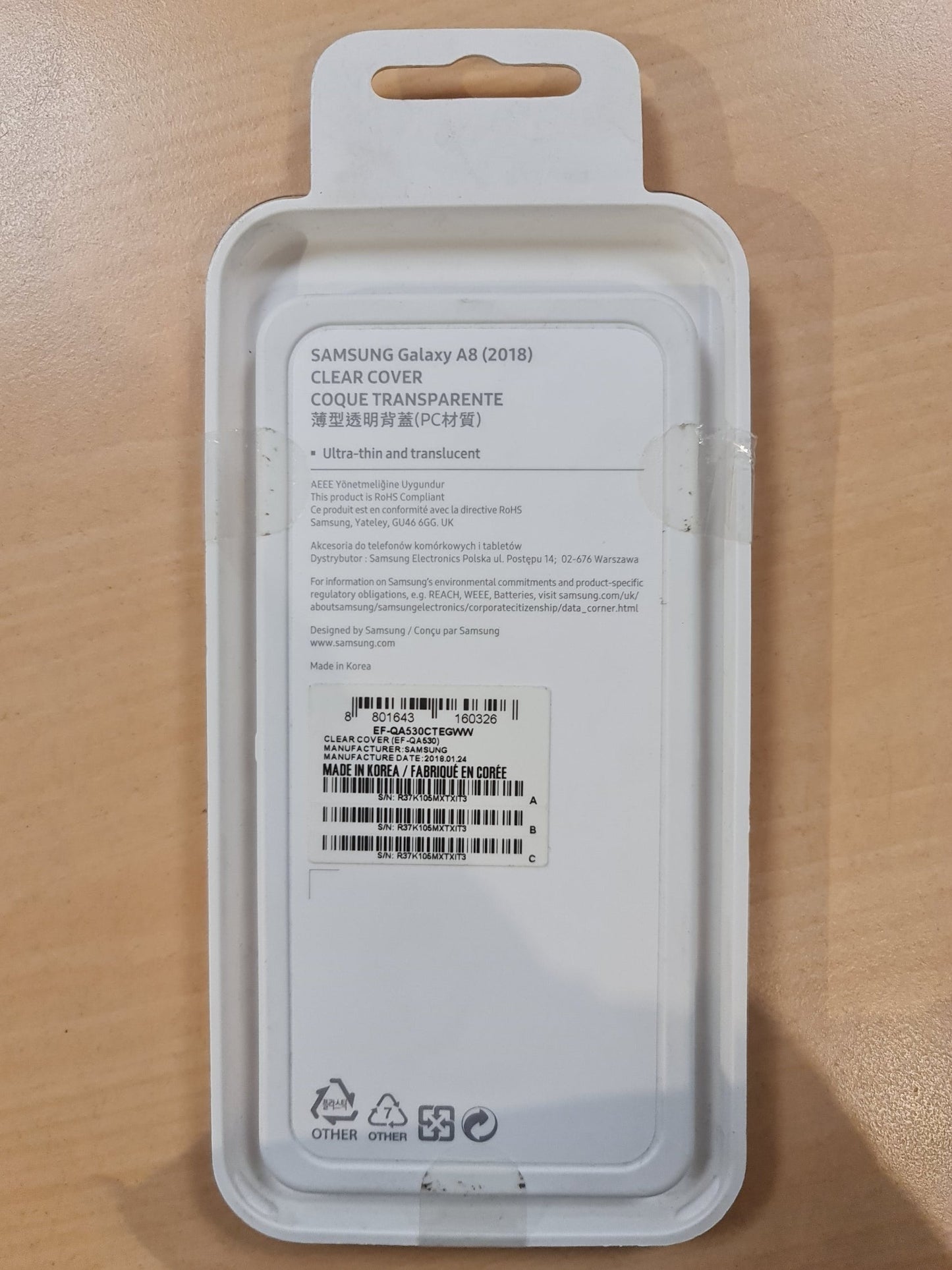 Cover Samsung Galaxy A8 2018 Clear - Samsung