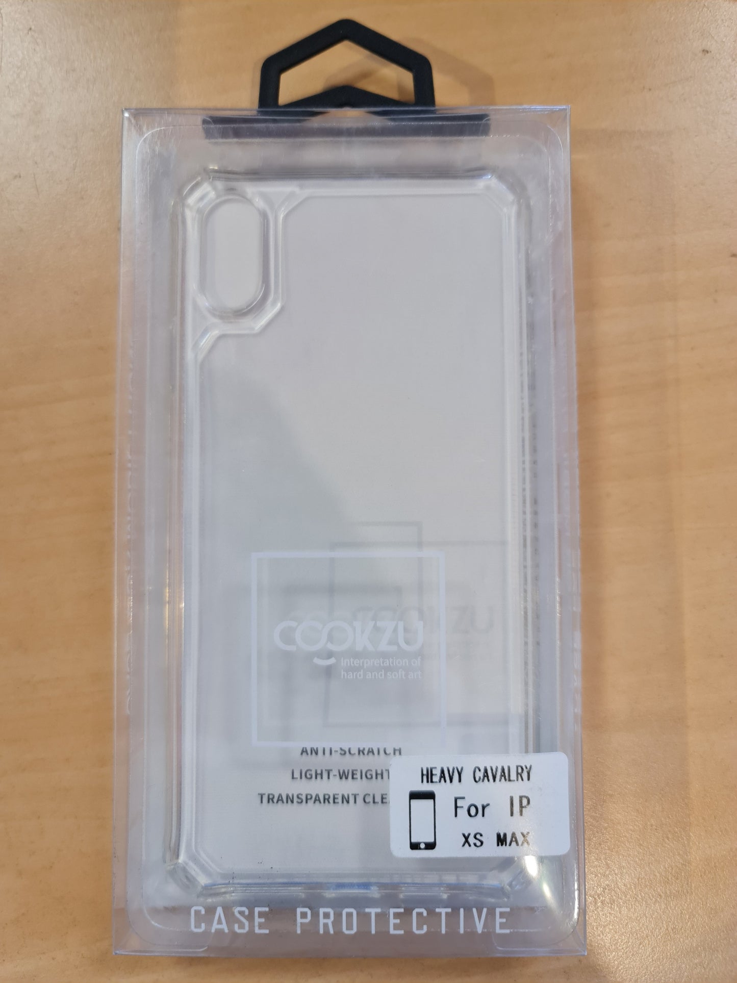Cover posteriore Apple iPhone Xs Max in plastica trasparente