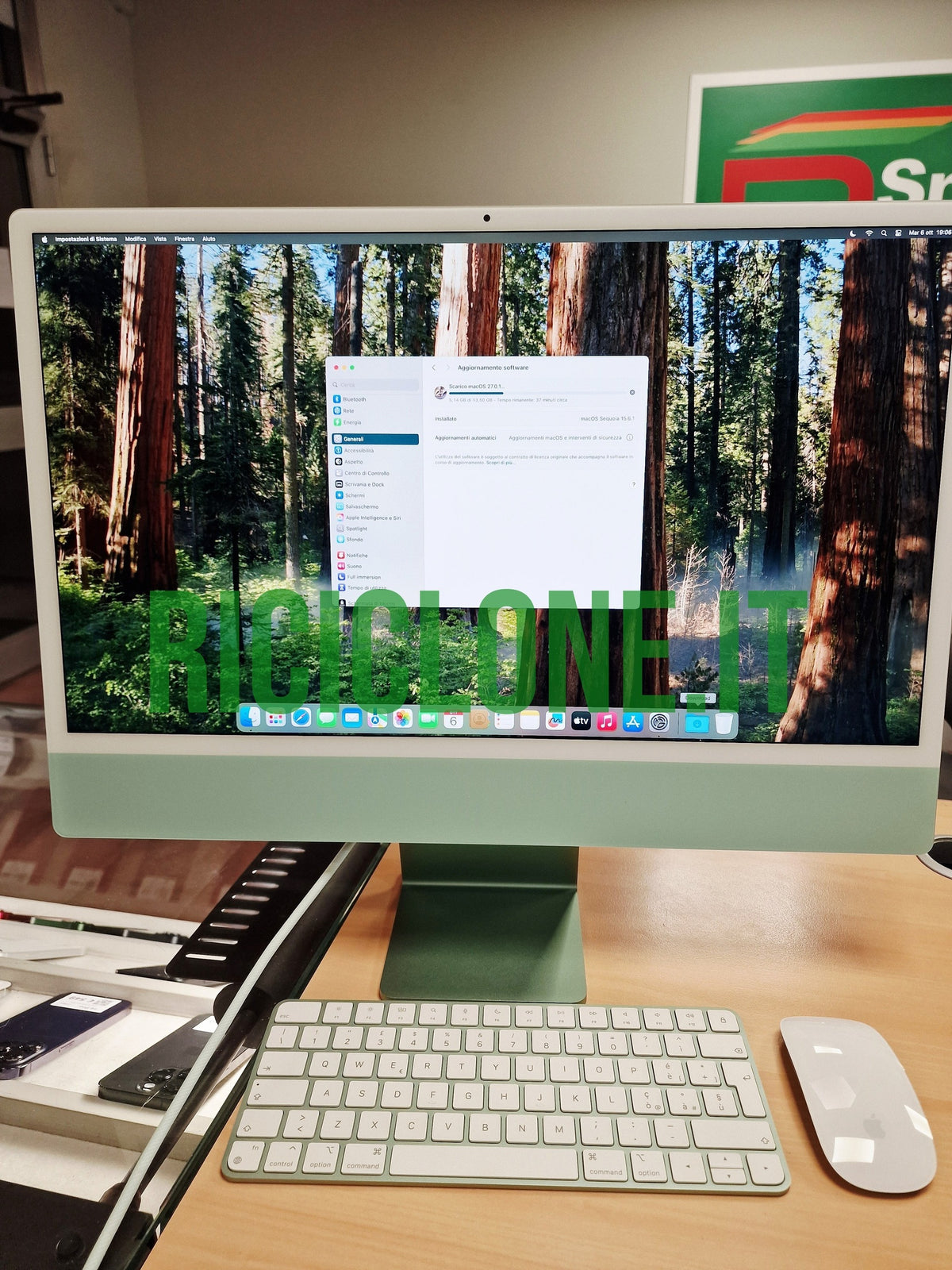 Apple iMac 24" M1 - HD 256gb SSD - 8 gb RAM (2021) - verde