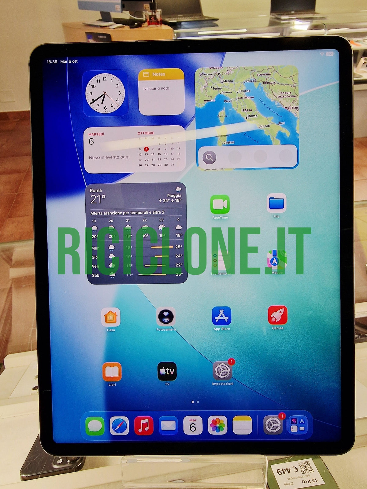 Apple iPad Pro 5a g. (2021) - 12,9" - 256gb - cellular - grigio