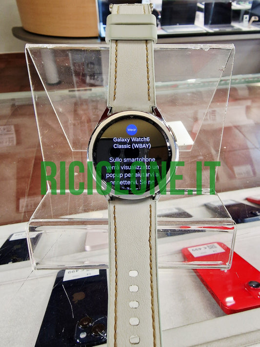 Samsung Galaxy Watch6 Classic - 43 mm - LTE - argento