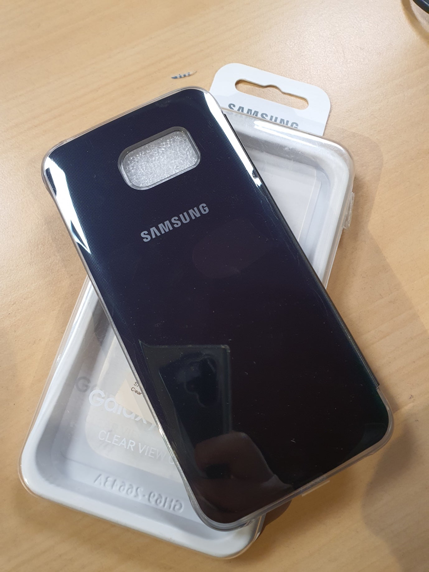 Cover Smart Clear View Samsung Galaxy S7 Edge nero - Samsung