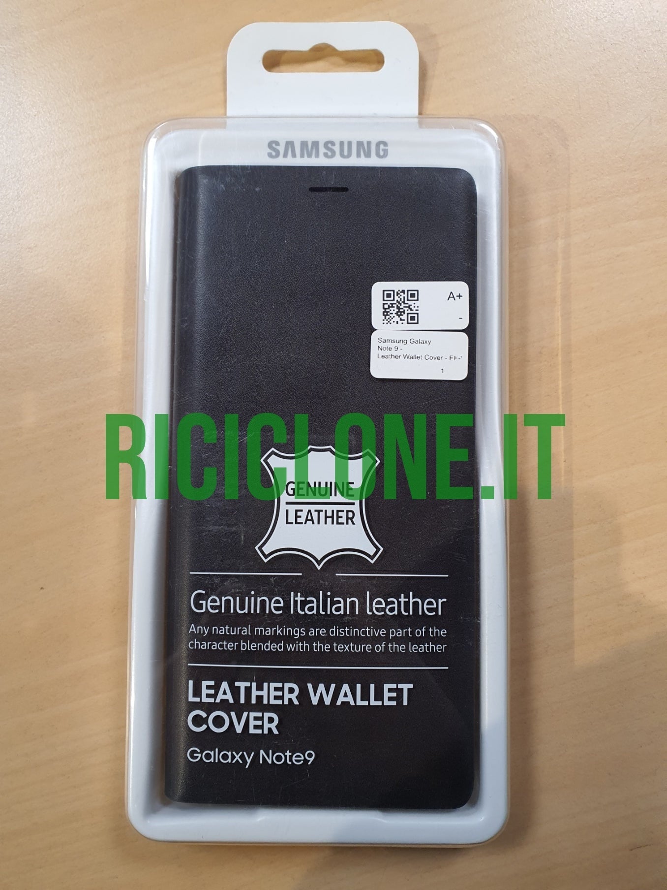 Cover Samsung Galaxy Note 9 a libro pelle nera - Samsung