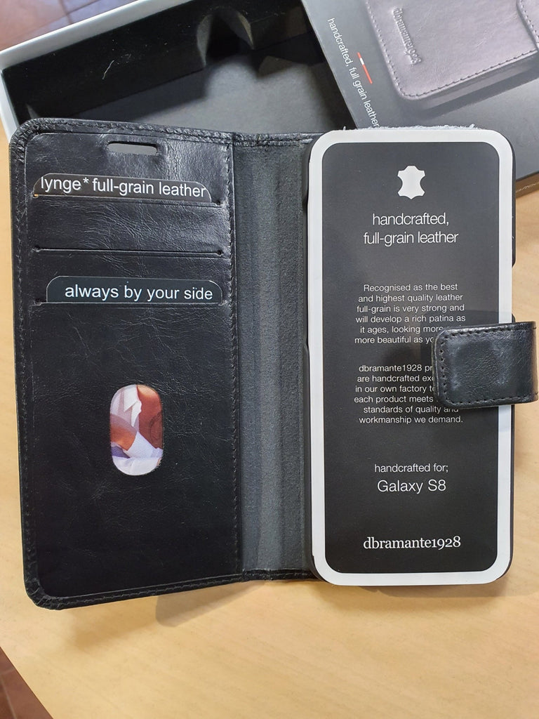 Cover Samsung Galaxy S8 a libro pelle nera