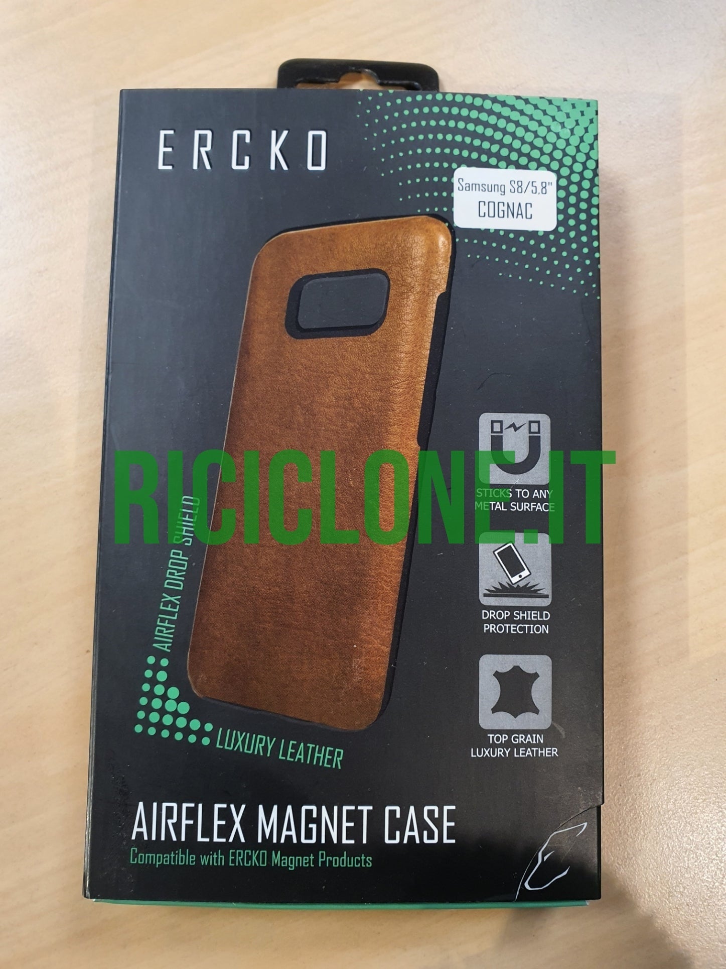 Cover Samsung Galaxy S8 magnetica in pelle