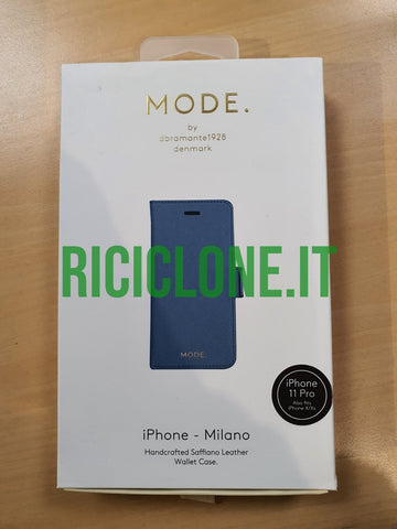 Cover Apple iPhone 11 Pro a libro in pelle
