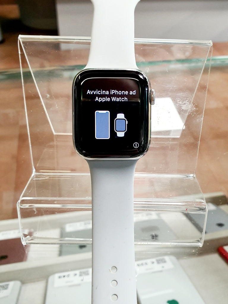 Apple Watch Serie 5 cell - 44mm - acciaio -argento